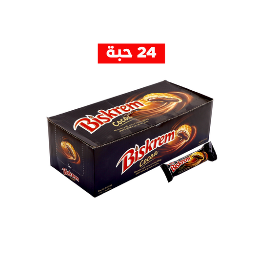 كرتون بسكويت شوكولاته +كريم كاكو 24 قطعة