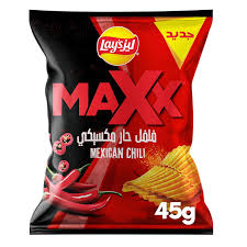 ليز ماكس بالفلفل الحار المكسيكي20*45جم